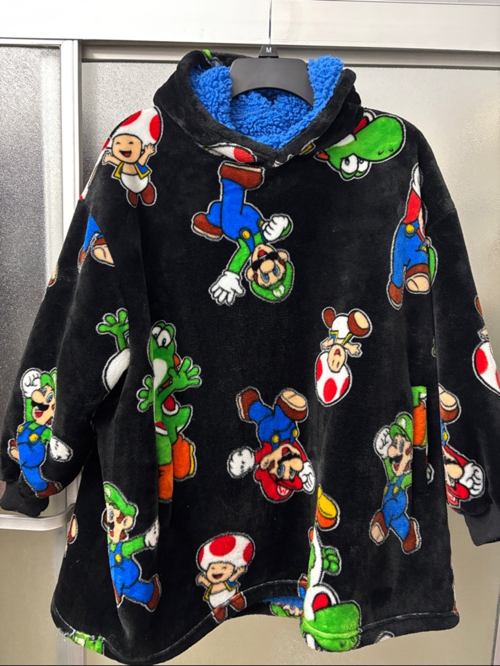 The Wayy Big Hoodie Nintendo Super Mario Kids Oversized Hoodie- OS - Picture 6 of 6